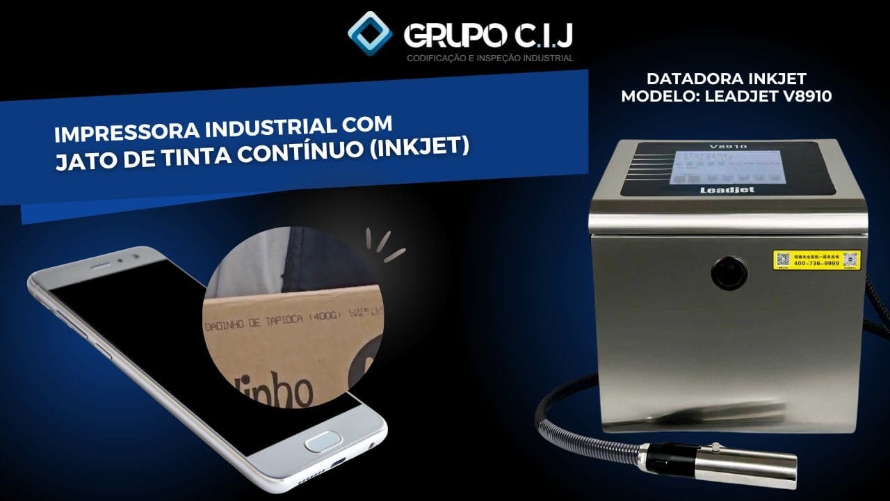 Leadjet V8910: alta performance em impressão industrial por jato de tinta contínuo (CIJ)